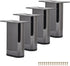 Btowin VCF 4 inch / 10cm Metal Furniture Legs, 4Pcs Modern Square Piano Key