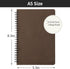 EUSOAR Spiral Lined Notebook, A5 6 packs 5.5"X8.3" 120 Pages Lined Travel Writing Notebooks Journal, Memo Notepad Sketchbook, Students College Office Business Subject Diary Ruled Book-3 Colors by EUSOAR