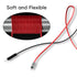Goupchn Alligator Clips to Breadboard, Male Jumper Wires for Electrical Testing, Soft Flexible Silicone Test Leads
