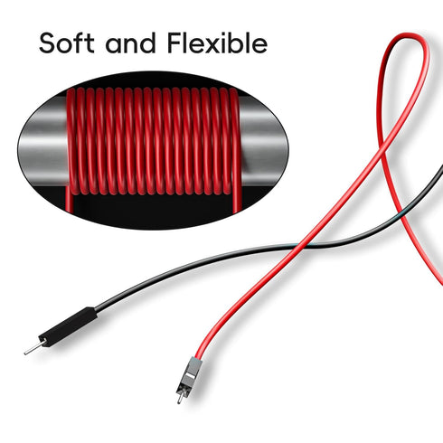 Goupchn Stackable Banana Plug to Breadboard Male Jumper Wires, Soft Flexible Silicone Test Leads for Electrical Testing
