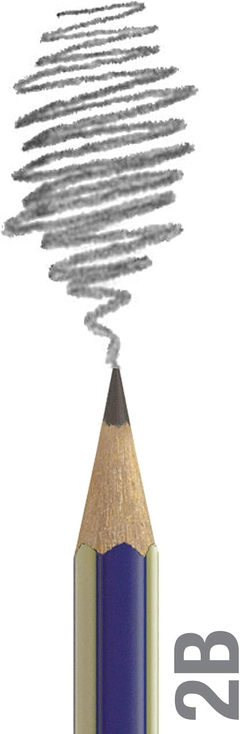 Faber-Castell Goldfaber 1221 Graphite Pencil, 2B for Art, Craft, Drawing, Sketching