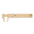 Double Scale Vernier Calipers: Brass Sliding Gauge for Measuring Jewelry (100mm)