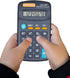 Basic Calculator Dual Power, 8 Digit Desktop Calculator (Black, Set of 5)