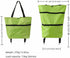 2-in-1 Supermarket,Laundry,Travel,33 lbs Foldable Shopping Cart with Wheels,Waterproof & Sturdy Grocery Bag Hand Truck