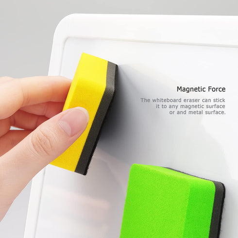 Tamaki 12 Pack Magnetic Whiteboard Erasers, Dry Erasers for White Board, 6 Colors, Square, 2 x 2 x 0.8 Inch
