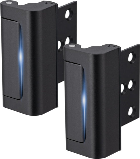 Husfunov 2 Pack Home Security Door Lock,Childproof Door Reinforcement Lock,with 3" Stop Withstand