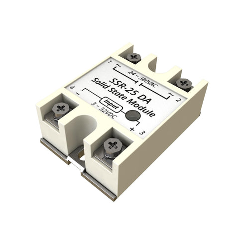 Solid State Relay 25DA SSR-25DA Input 3-32V DC to Output 24-380V AC 25A Single Phase