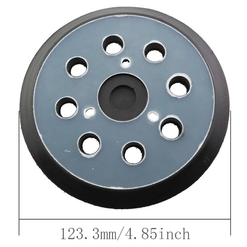 MDXing 5 inch 8 1.26inch Orbital Sander Replacement Pad dust Holes Three Screw Holes Spaced Throwing Disc Sticky Tray