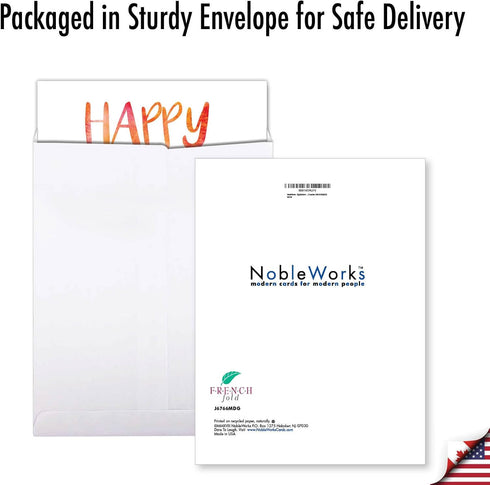 NobleWorks Big Mother's Day Card with Envelope, 8.5 x 11 Inch, Flowers, Loving Appreciation for Mom