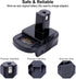 Biswaye Adapter for Dewalt 20V Battery to Replacement for Ryobi 18V One+ Battery, Compatible with Milwaukee M18 Battery