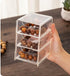 Small Desk Organizer with Drawer, Desktop Organization for Office Supplies and Jewelry Storage