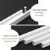 KGUDYS 4-Piece Hardware,120mm/4.7in Finger Edge Pull Handles,Kitchen Cabinet Handles,Aluminium Furniture