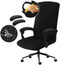 Water Resistant Stretch Computer Office Chair Cover with Armrest Covers, Durable Zipper Universal Washable Removable