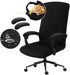 Water Resistant Stretch Computer Office Chair Cover with Armrest Covers, Durable Zipper Universal Washable Removable