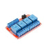 2 Pack 5V 2-Channel Relay Module with Optocoupler, Red Expansion Board Supports High/Low Level Trigger 2-Way OPTO
