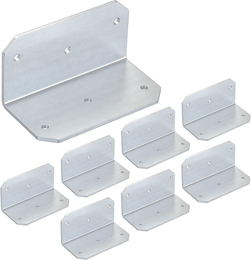 4 Inch Galvanized L Bracket, 90 Degree Corner Brace for Wood, 4"2"2"