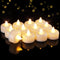 Raycare 12/24/50/100/150Pack Battery Operated Tea Lights Candles, Long Lasting Fake Candles, Flameless