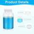 PATIKIL 5 Pcs 500ml Reagent Bottles, PET Wide Mouth Round Bottles with Screw Cap for Lab Storage