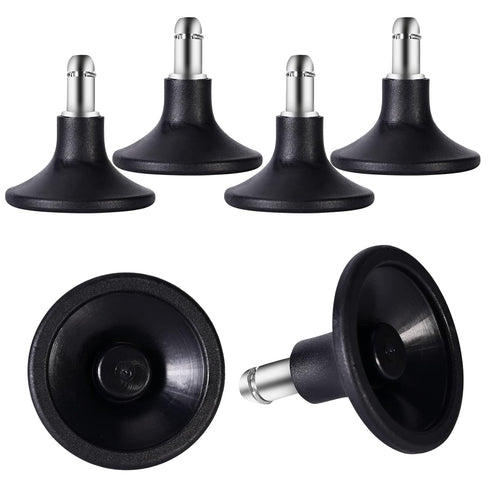 Bell Glides Replacement Swivel Caster Wheels, Adjustable Low Profile Stool with Fixed Stationary Castors, 5pcs with