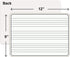 Scribbledo 5 Pack Dry Erase Music Staff White Boards, 9"X12" Double Sided Musical Notes Whiteboard for Kids Students