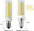 SZHZS E14 Dimmable Bulb Bulbs, E14 7W 75 Bulbs 6000K AC110V-120V LED Cooker Hood Range Hood Light Base Equivalent