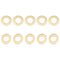 100 Pack 4mmx8mmx0.5mm Flat Brass Sealing Washers, Good for Industrial Machinery M4 Screws, Brass Flat Ring Gaskets