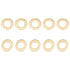 100 Pack 4mmx8mmx0.5mm Flat Brass Sealing Washers, Good for Industrial Machinery M4 Screws, Brass Flat Ring Gaskets