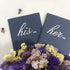 FOONEA Navy Blue Wedding Vow Book, His and Her Set of 2 - Bridal Shower Gifts Journal