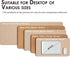 Desks(Apricot,23.6"x 13.8") Cork Desk Mat - Small Dual-Sided Desk Pad for Office and Home - Desk Organization