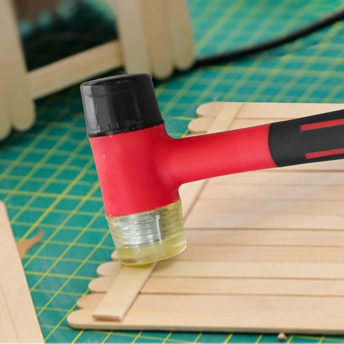 Small Rubber Mallet, Double-Face Hammer, Rubber Hammer for Vinyl Flooring, Tile, Crafts, and Jewelry Making