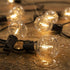 15FT G50 10 Bulbs, (15FT) Solar Outdoor String Lights, Patio Lights String Waterproof with Warm White LED Shatterproof