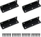 TAODAN 4PCS Stainless Steel Black Long Strip Corner Code 100x27x27mm Metal L Shape