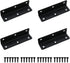 TAODAN 4PCS Stainless Steel Black Long Strip Corner Code 100x27x27mm Metal L Shape