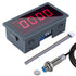 Digital LED Tachometer, Icstation RPM Speed Meter AC 110V 220V with Hall Proximity Switch Sensor NPN for Lathes