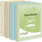 SUNEE 3 Ring Binder 1/2 Inch, 4 Pack, Clear Half Inch View Binder, PVC-Free, Neutral Aesthetic
