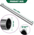 5/16" OD 304 Stainless Steel Tube, 1mm Thickened Wall, 12" Length Round Metal Tube, 4 Pcs for Industrial Use