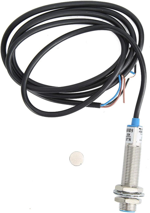 AC 110V-230V 4 Digital LED Tachometer RPM Speed Meter 40mA 10-9999 + Hall Proximity Switch Sensor NPN - Fafeicy