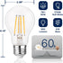 60W Dimmable A19 Bulbs, 7W, 800Lumens, 2700K CRI82, E26 15000 Bulbs, 4 Pack FLSNT Equivalent LED Light Efficient Soft