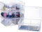 BTSKY 4 Pack Photo Storage Boxes for 4"x6" Pictures, Greeting Card Organizer with Removable Divider for Craft Storage
