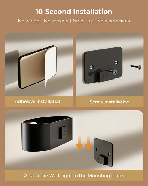5000mAh 15 3 Dimmable, Motion Sensor Wall Light, Rechargeable Battery Operated Motion Sensor Light Indoor with Remote
