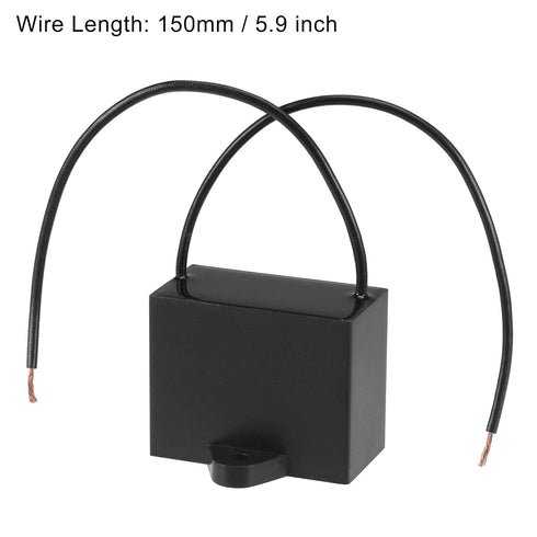 uxcell Ceiling Fan Capacitor CBB61, 22uF 250V AC, 2 Wires Metallized Polypropylene Film Capacitor, 2Pcs