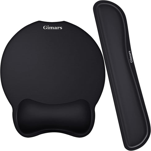Gimars Upgrade Ergonomic Mouse Pad with Wrist Support, Superfine Fibre, Comfortable for Gaming & Office