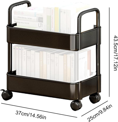 CENRF 2 Kitchen Rolling Cart, Tier Multi-Functional Storage Trolley, Movable Storage Organizer, Kitchen Storage Cart