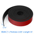 WochiTV Adhesive Solid Rubber Strips, 1" Wide x 1/16" Thick x 180" Long Self Stick Black Neoprene Rubber Rolls Perfect for DIY Insulation Cushion Gasket, Sealing, liner, Weather Striping