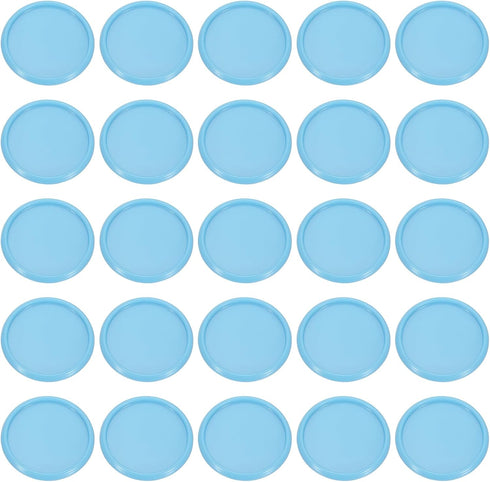 PATIKIL 35mm Light Blue Plastic Round Book Binding Discs, 55 Pcs Discbound Expansion Discs for DIY Notebook Planner