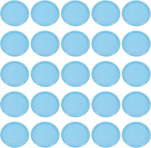 PATIKIL 35mm Light Blue Plastic Round Book Binding Discs, 55 Pcs Discbound Expansion Discs for DIY Notebook Planner