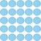 PATIKIL 35mm Light Blue Plastic Round Book Binding Discs, 55 Pcs Discbound Expansion Discs for DIY Notebook Planner