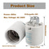 E26 (Pack 1) Keyless Porcelain Socket with Hickey,TWDRTDD Medium Base Keyless Porcelain Lampholder