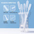 4PCS Plastic Graduated Cylinders Set 10ml 25ml 50ml 100ml, 5PCS Beakers Set 50ml 100ml 250ml 500ml 1000ml