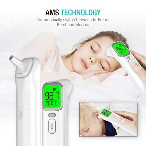 EasyEast Touchless Infrared Forehead Thermometer, Smart Digital Screen, Fast Reading Detection